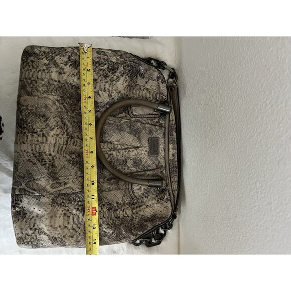 COACH Python Purse Bag Shoulder Snake Animal Handle Strap Leather - Picture 12 of 14